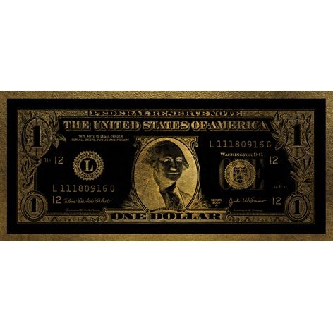 Dollar Washington Gold AluArt